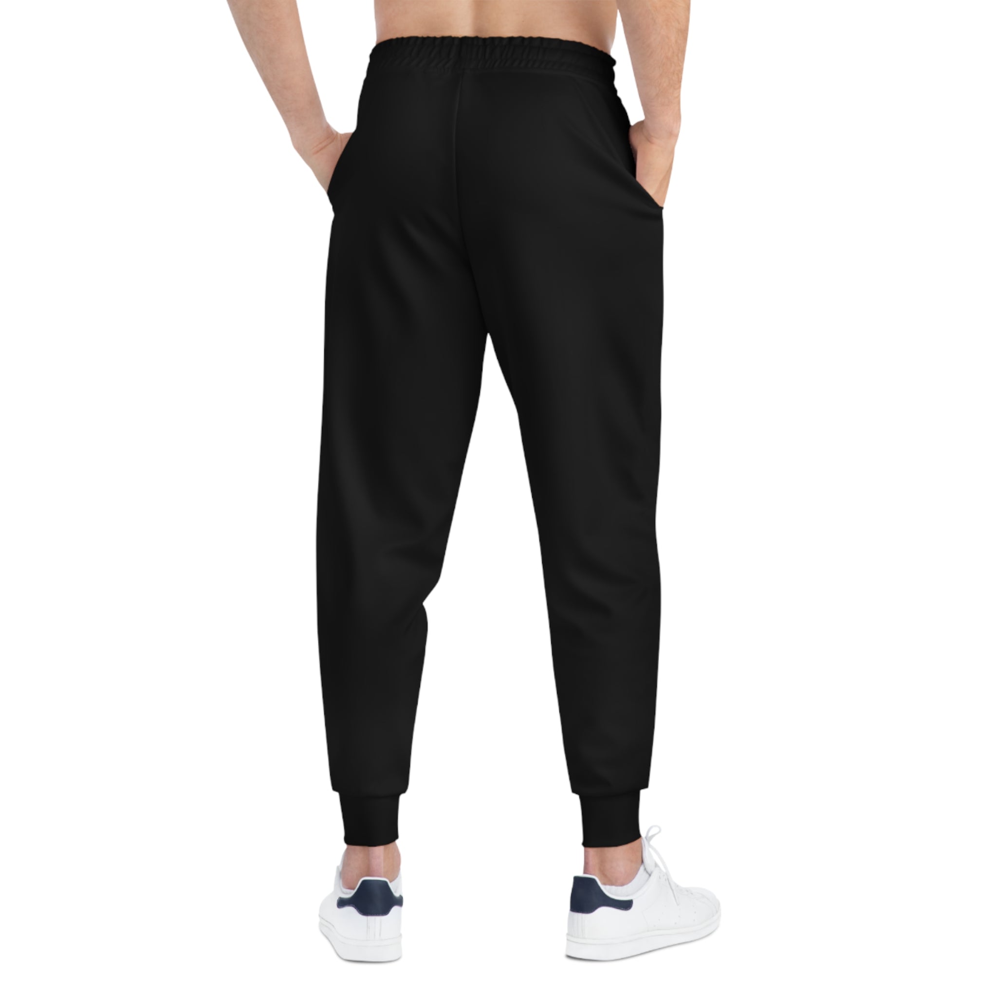 Hustle In Silence Athletic Joggers — Black Performance Sweatpants